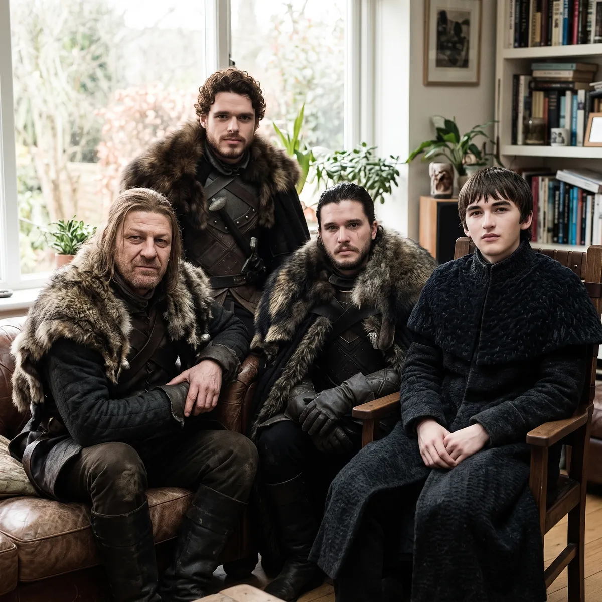 Family Portrait from Separate Photos
